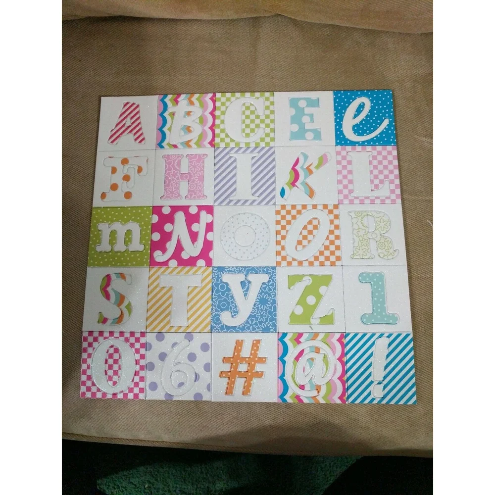 3 Birds- Sticky Sparkly Letters & Shapes Scrapbook - 8 large sheets